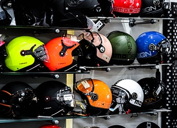 Scootech East Showroom Helmets